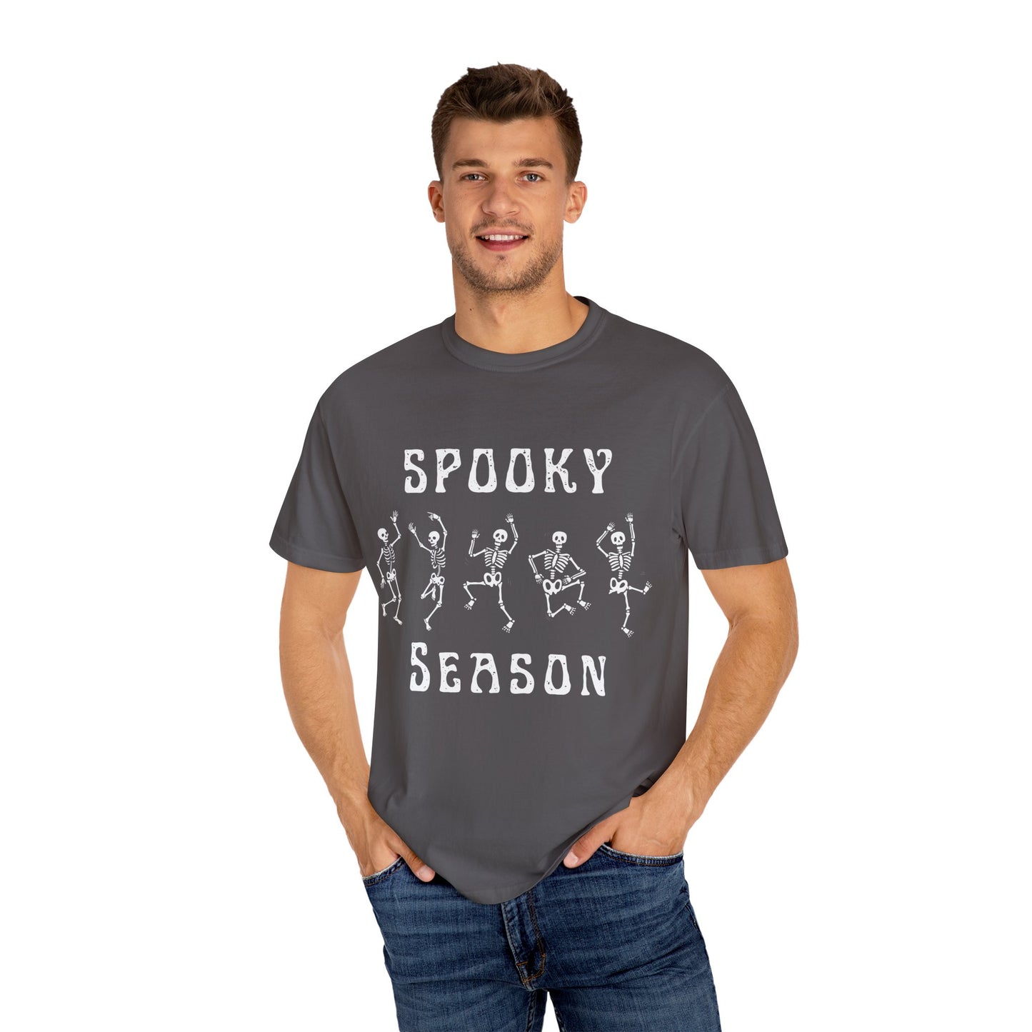Spooky Season Dancing Skeletons T-Shirt – Comfort Colors 1717