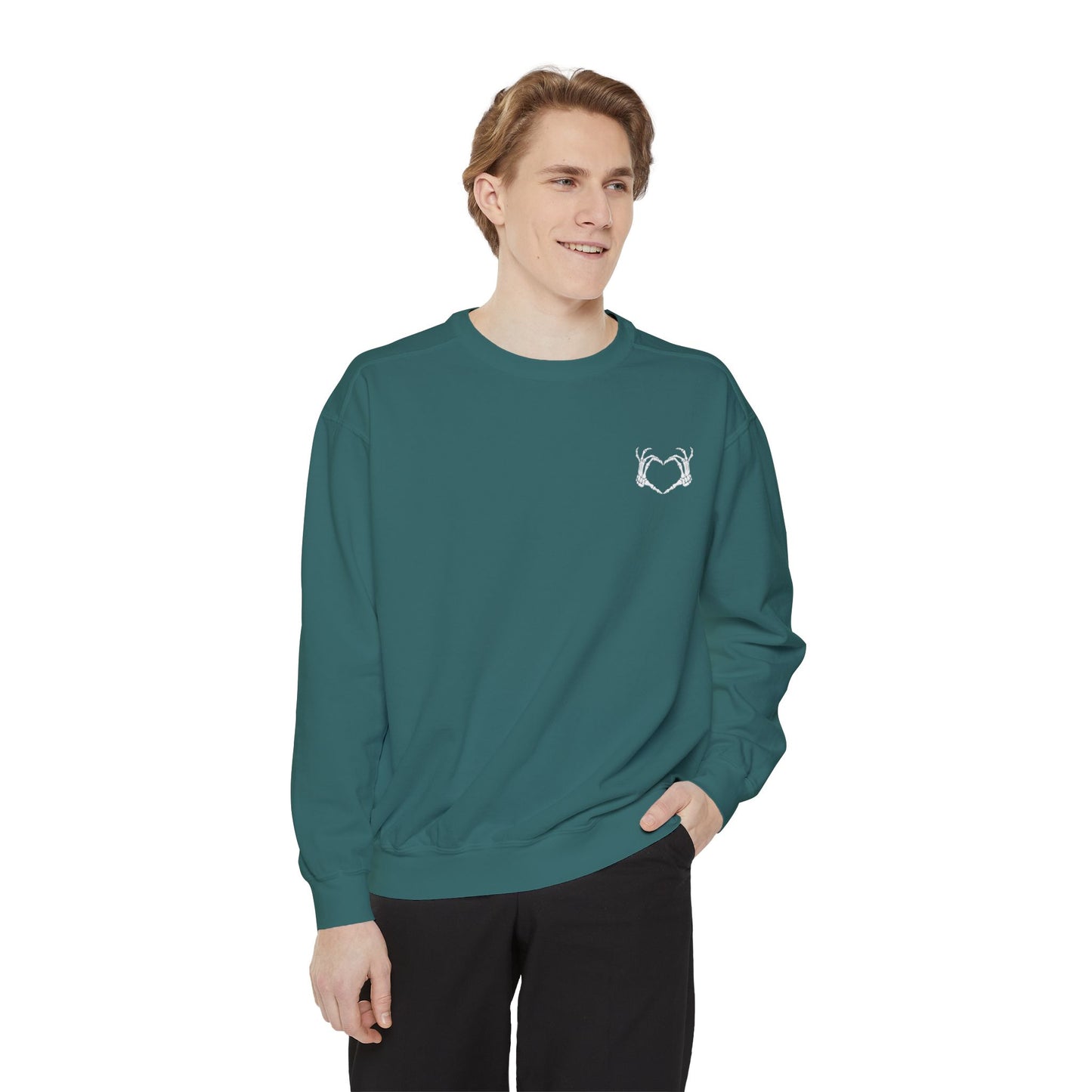 Haunted by My Graveyard Sweatshirt – Unisex, Garment-Dyed Comfort Colors