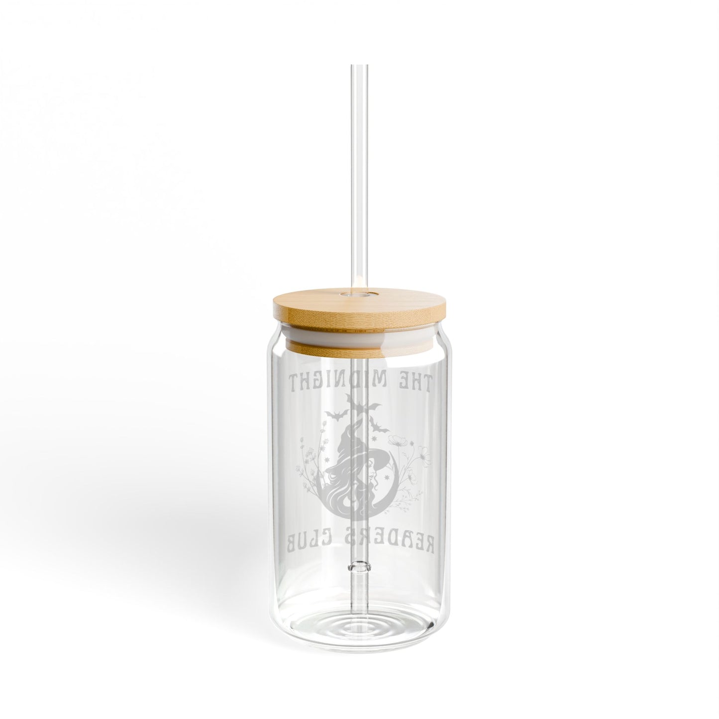 Midnight Readers Club 16oz Sipper Glass – Stylish and Durable
