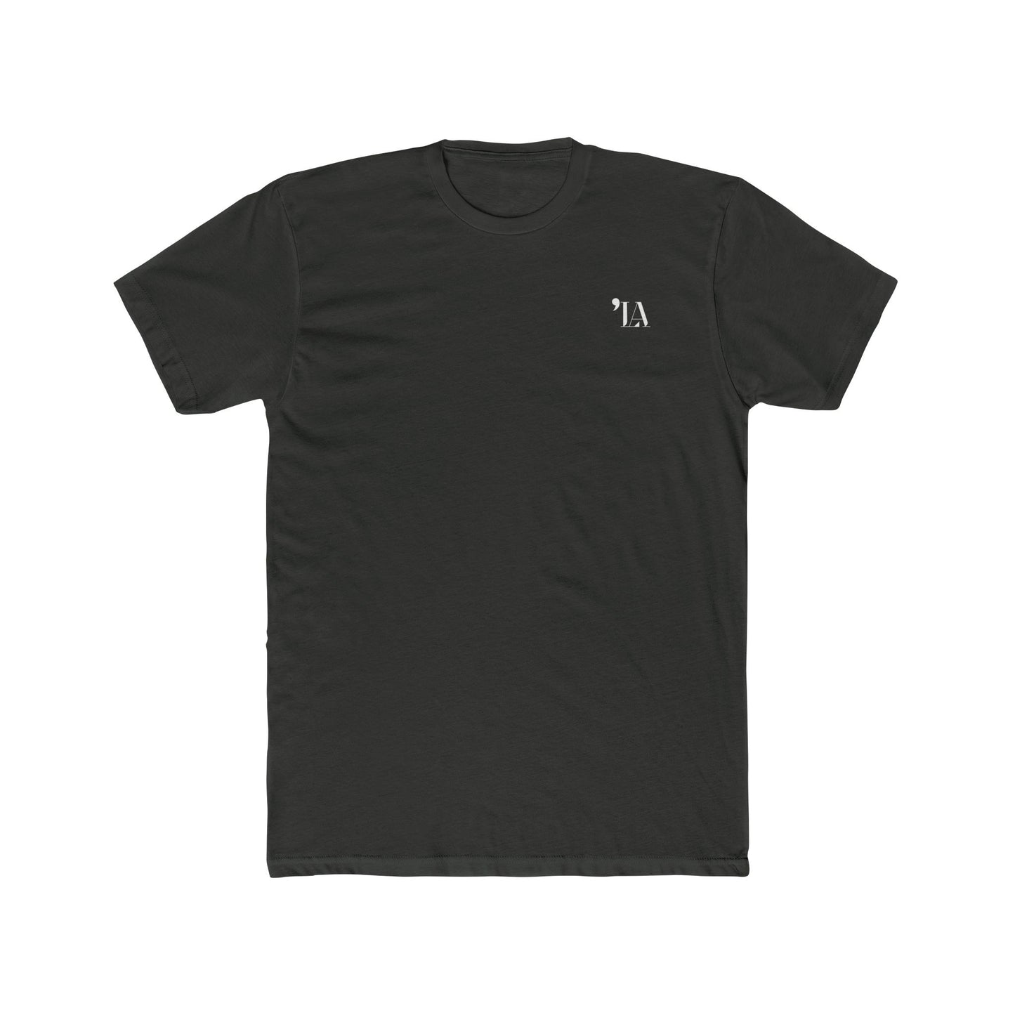 Subtle "LA" Logo Tee – Unisex Cotton Crew