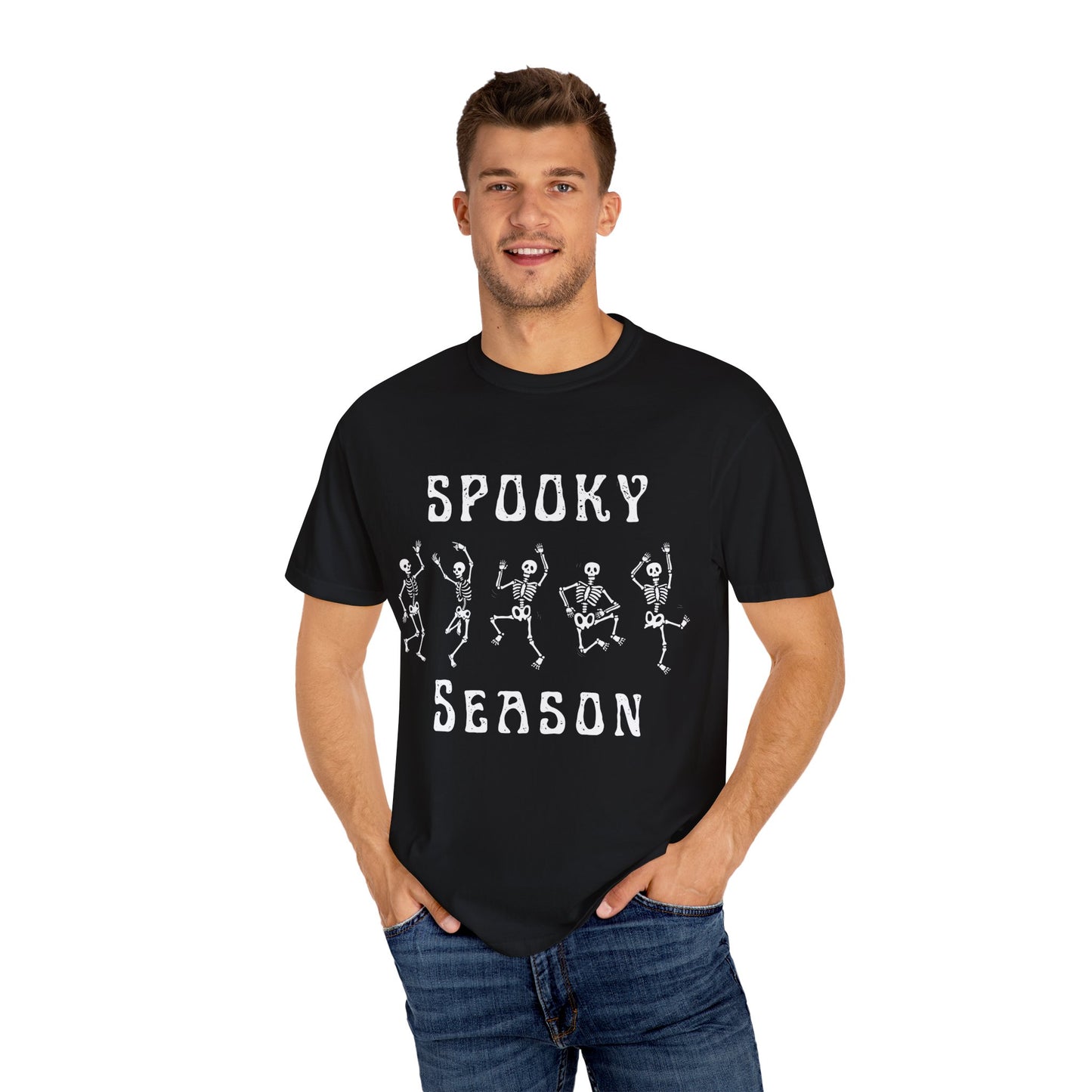 Spooky Season Dancing Skeletons T-Shirt – Comfort Colors 1717