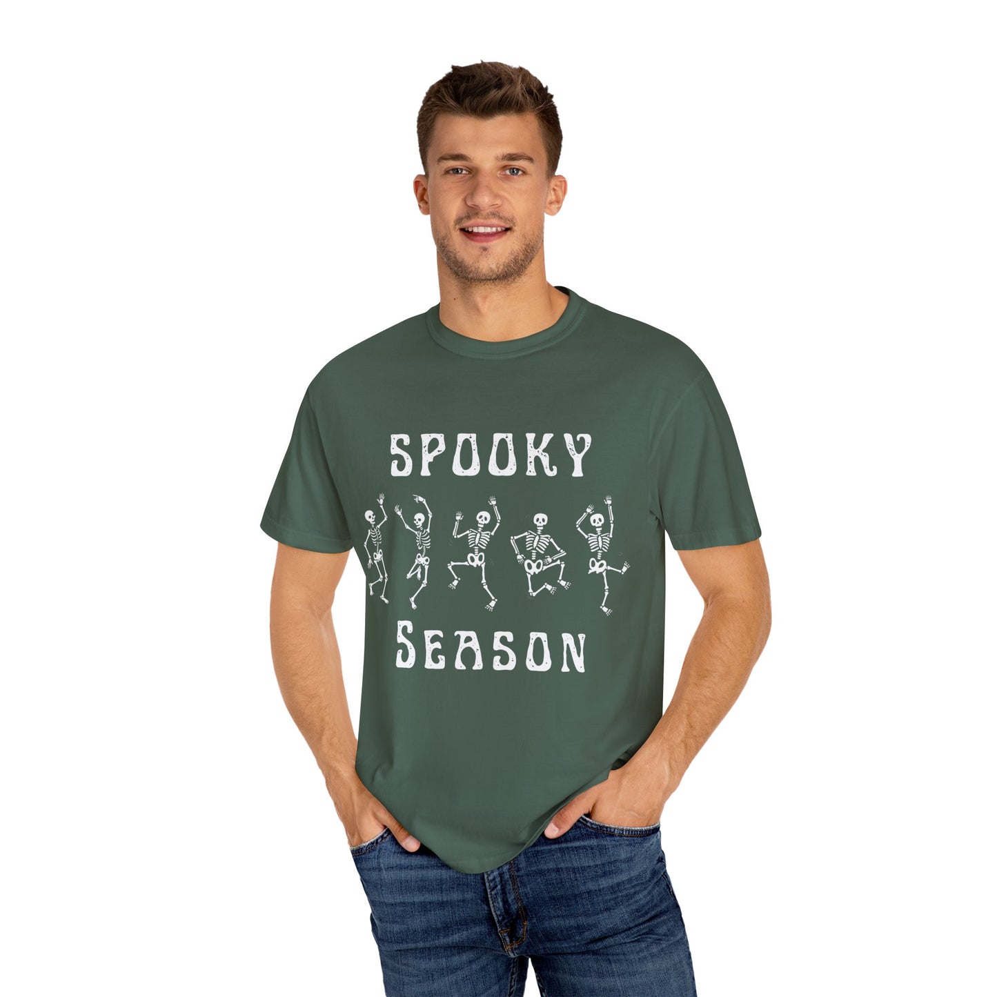 Spooky Season Dancing Skeletons T-Shirt – Comfort Colors 1717