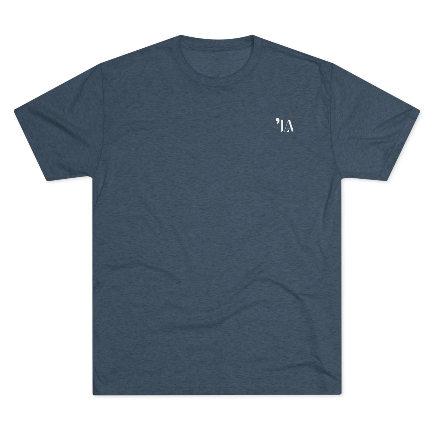 Subtle "LA" Logo Tee – Unisex Tri-Blend Crew by Next Level