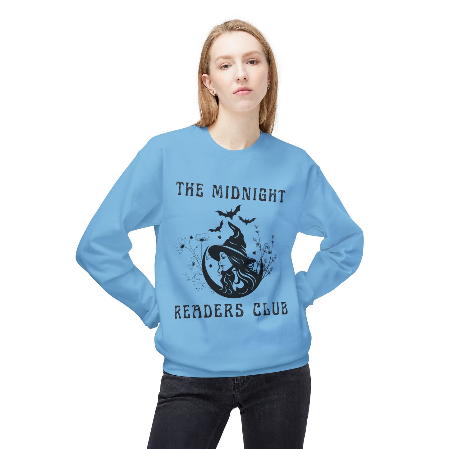 Midnight Readers Club Unisex Sweatshirt – Cozy Comfort with Eco-Friendly Style