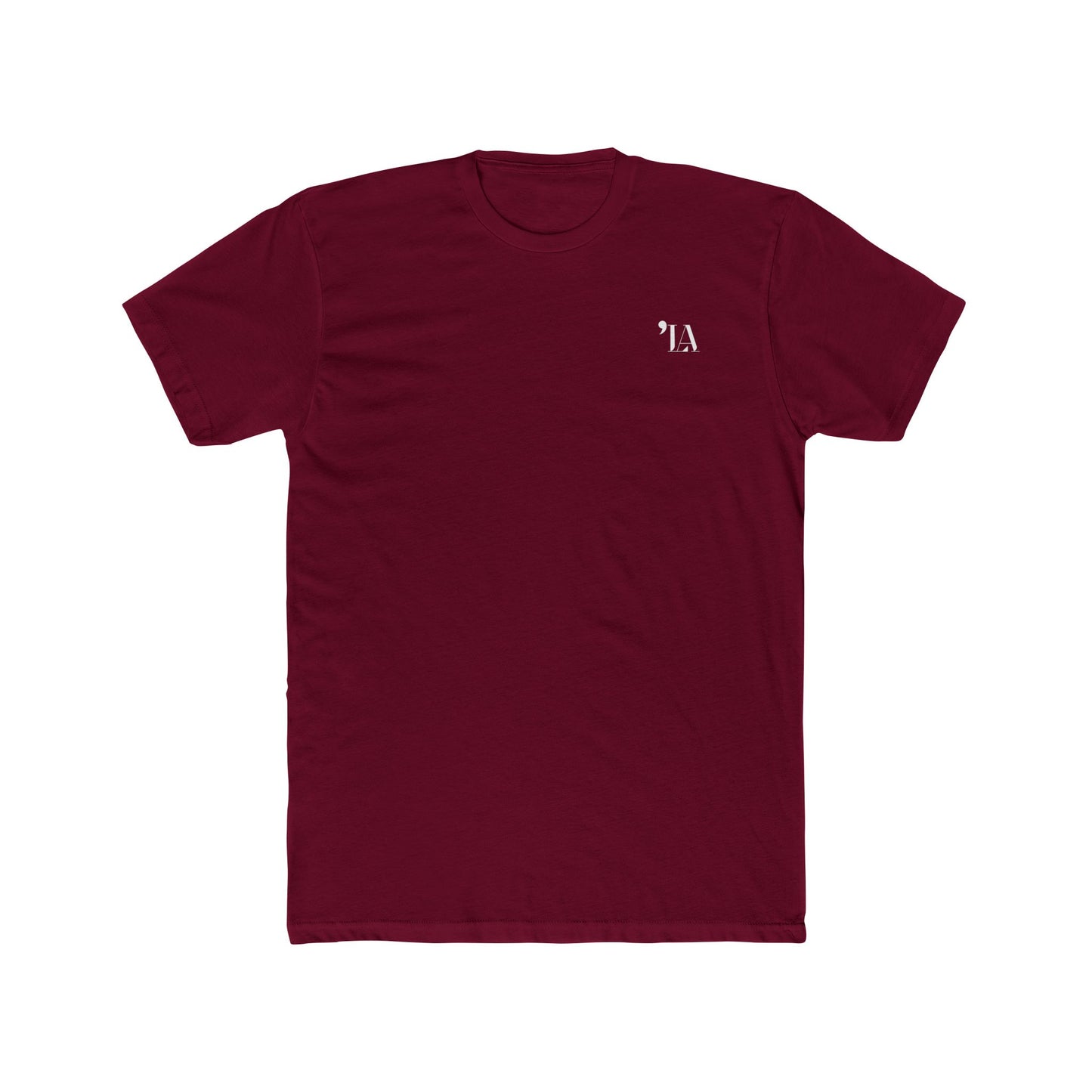Subtle "LA" Logo Tee – Unisex Cotton Crew