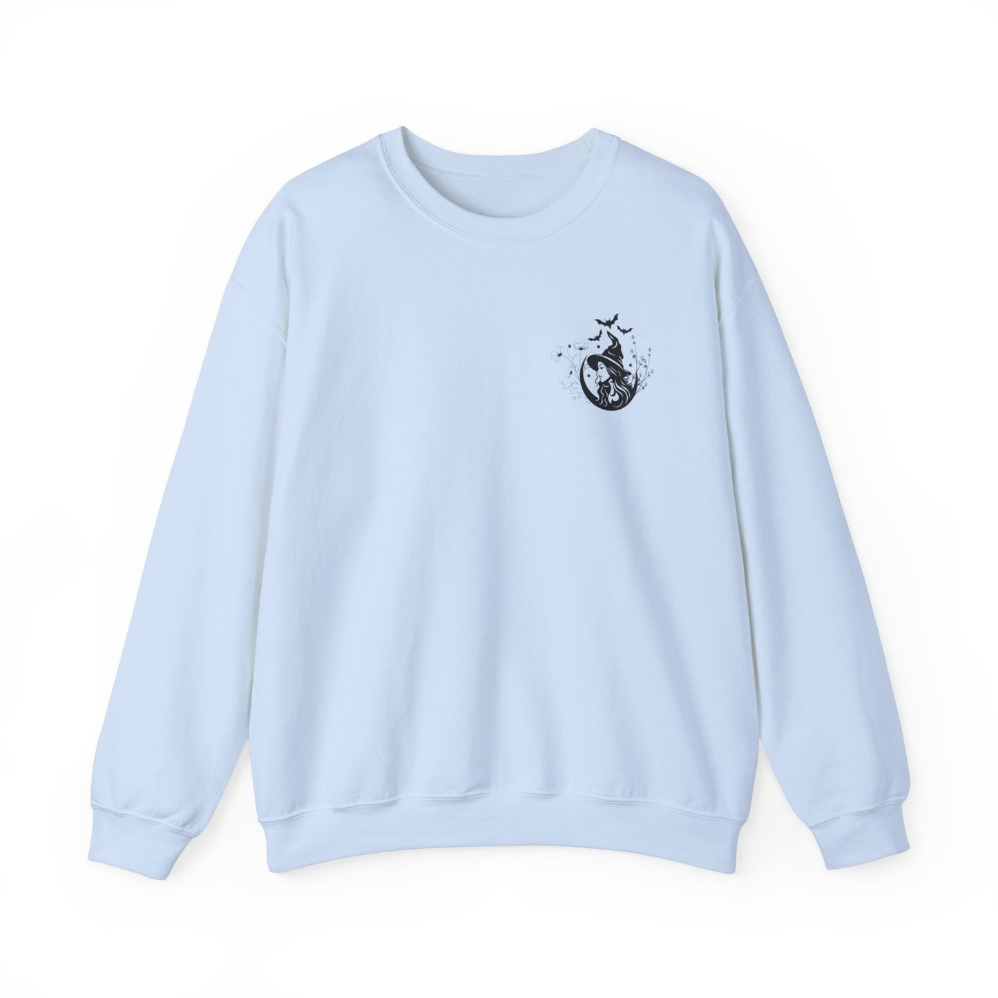 Midnight Reader Club Floral Witch Sweatshirt – Unisex Heavy Blend Crewneck