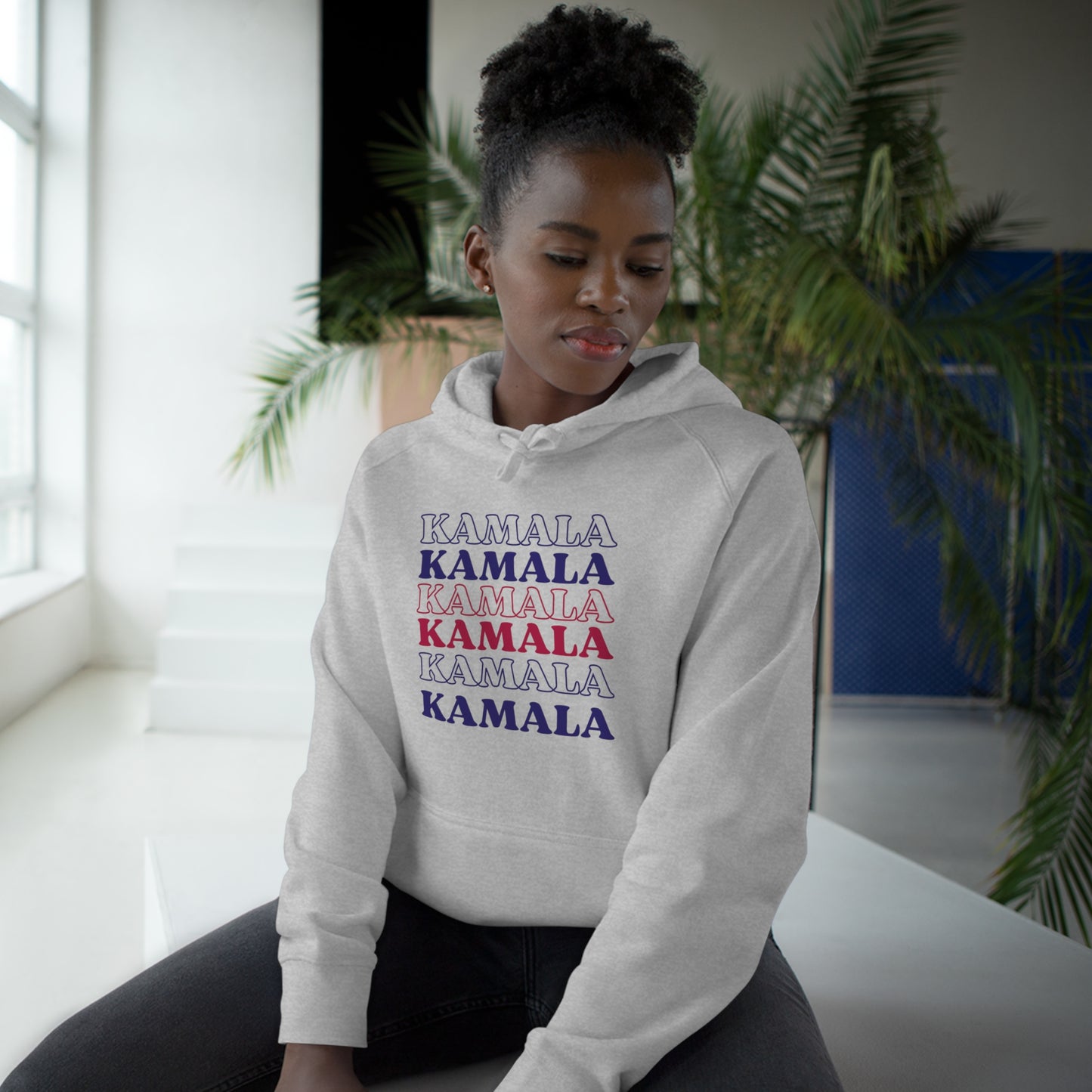Kamala 2024 Repeating Text – Unisex Supply Hoodie