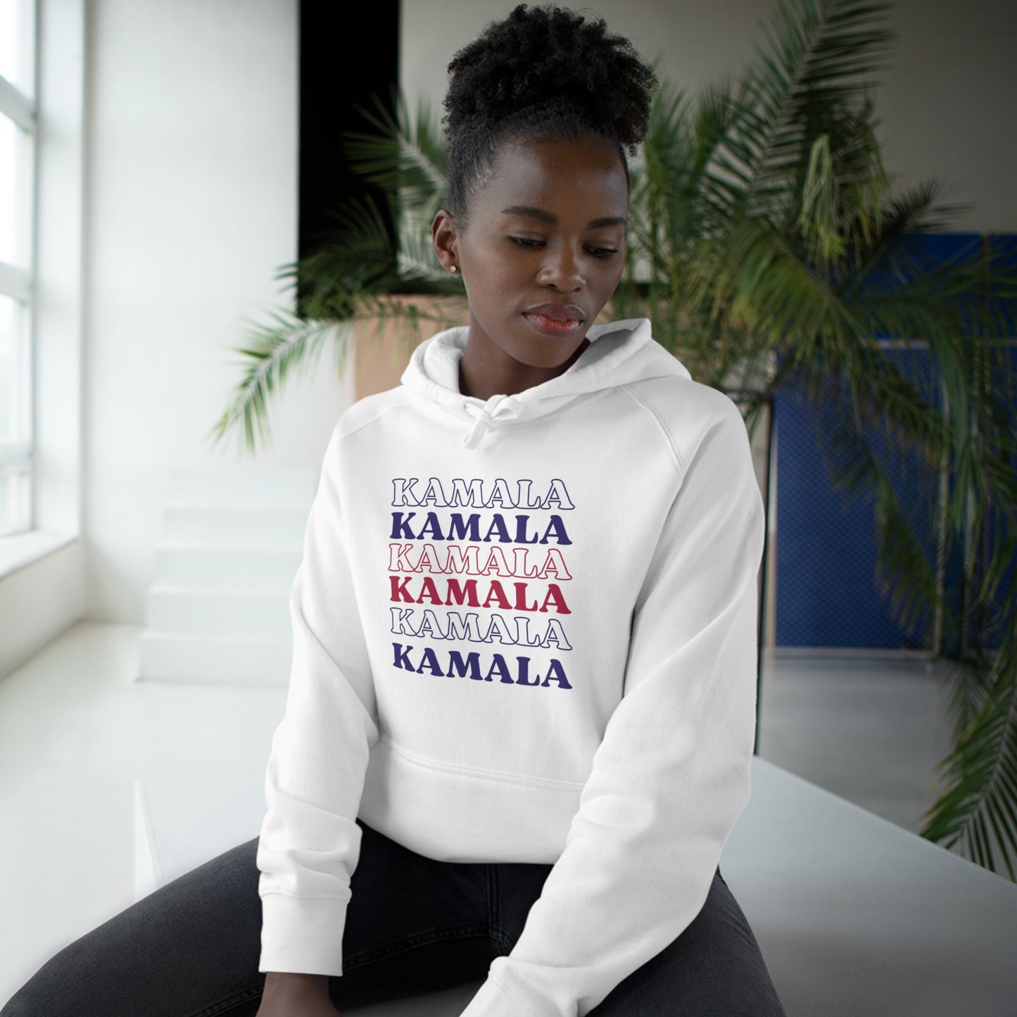 Kamala 2024 Repeating Text – Unisex Supply Hoodie