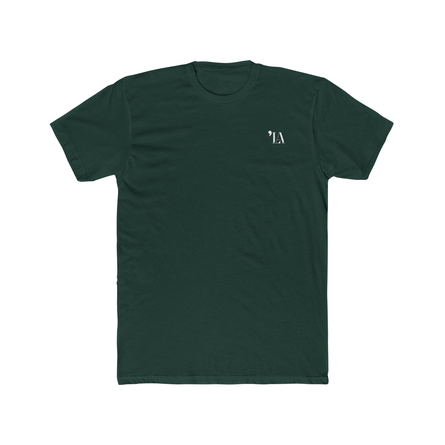 Subtle "LA" Logo Tee – Unisex Cotton Crew