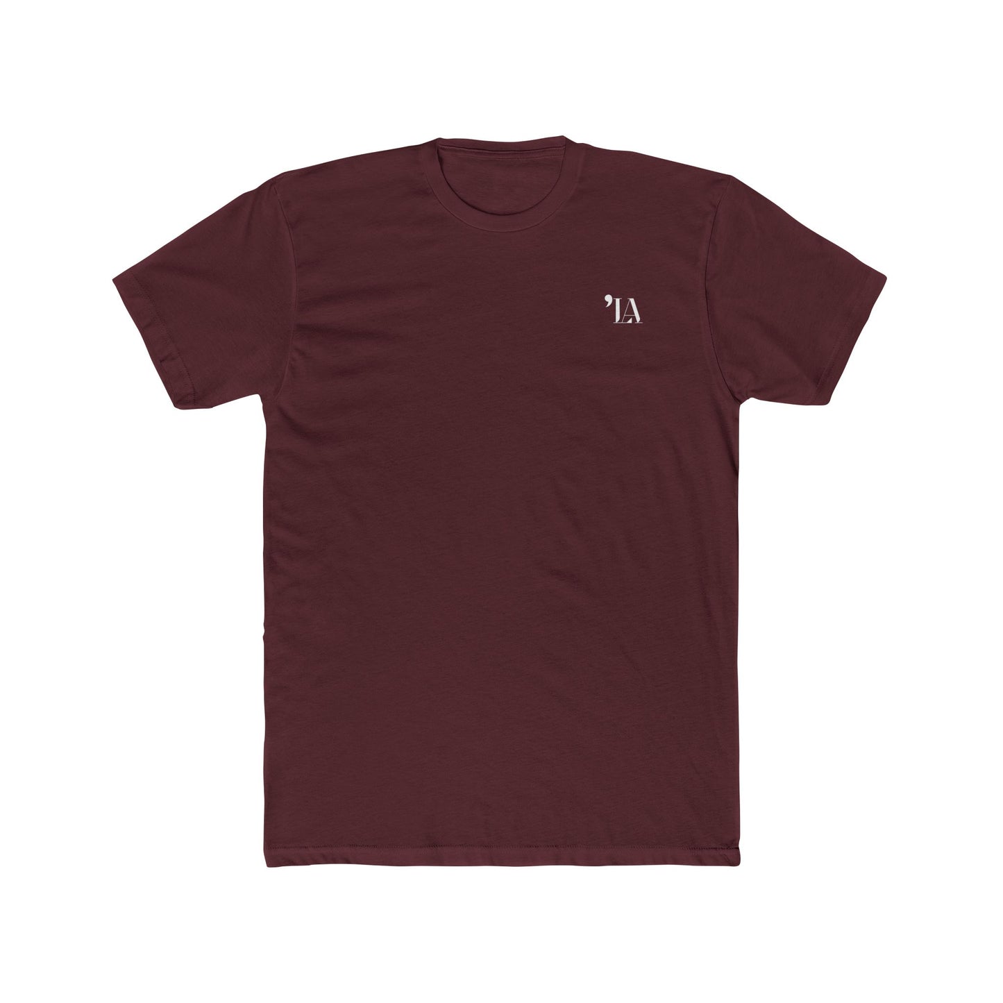 Subtle "LA" Logo Tee – Unisex Cotton Crew
