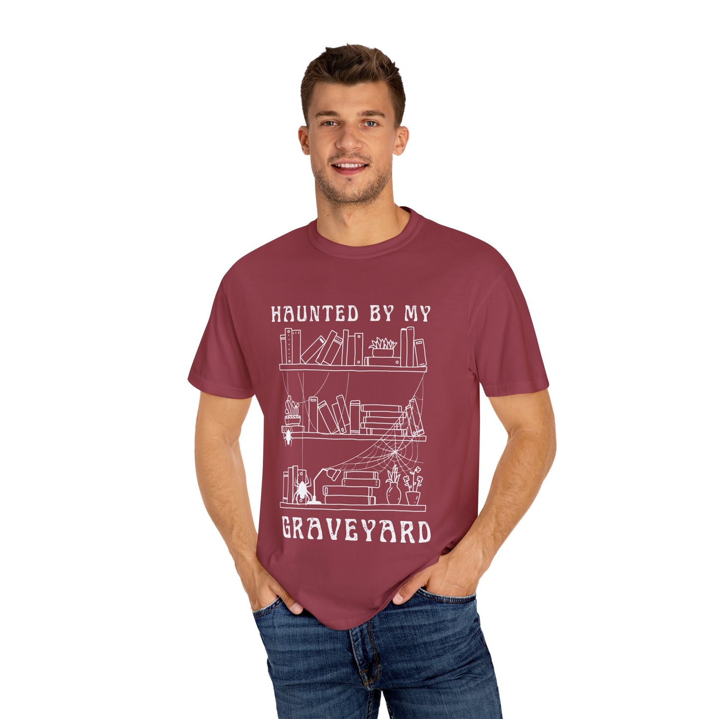 Haunted by My Graveyard of Unread Books T-Shirt – Comfort Colors 1717