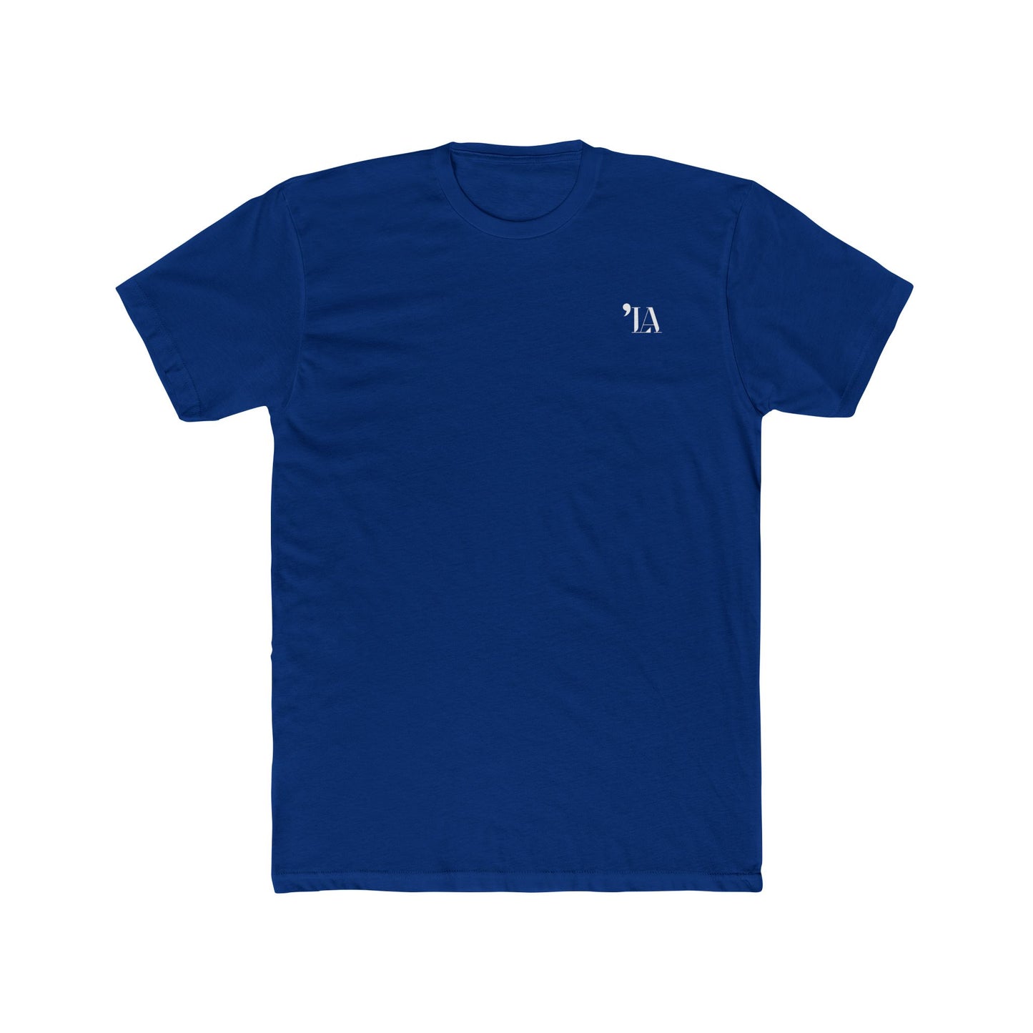 Subtle "LA" Logo Tee – Unisex Cotton Crew