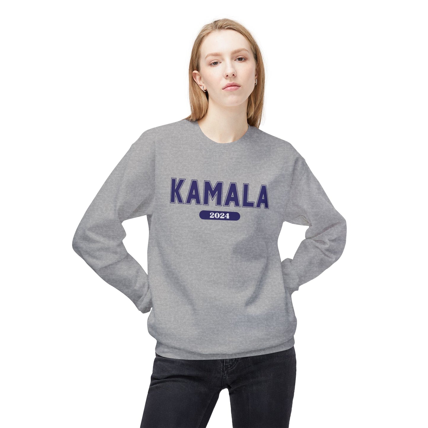 "Kamala 2024" Sweatshirt – Unisex Midweight Softstyle Fleece Crewneck
