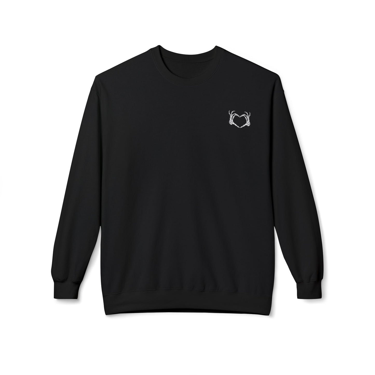 Haunted by My Graveyard Skeleton Hand & Webbed Books Sweatshirt – Unisex Gildan SF000