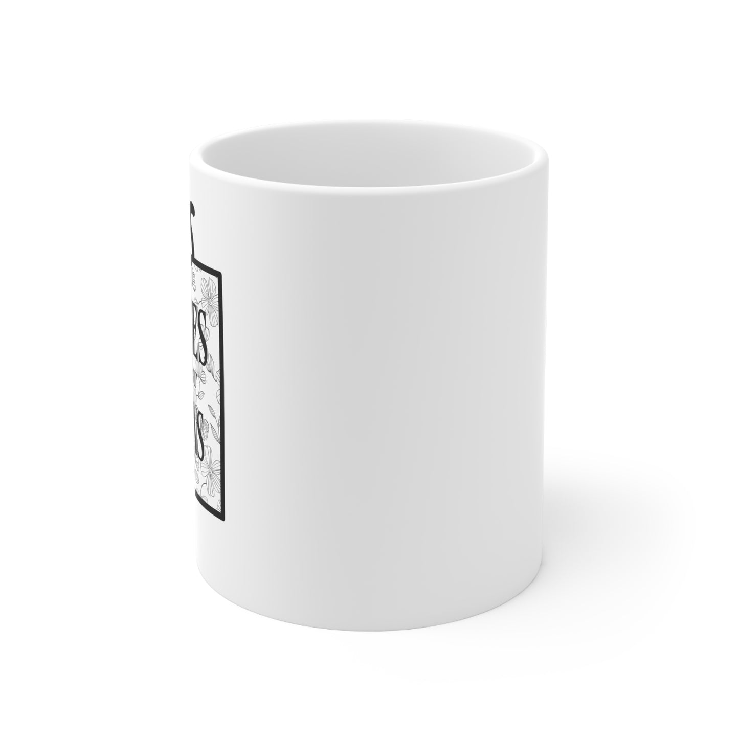 'Felines against Felons' White Ceramic Mug, 11oz