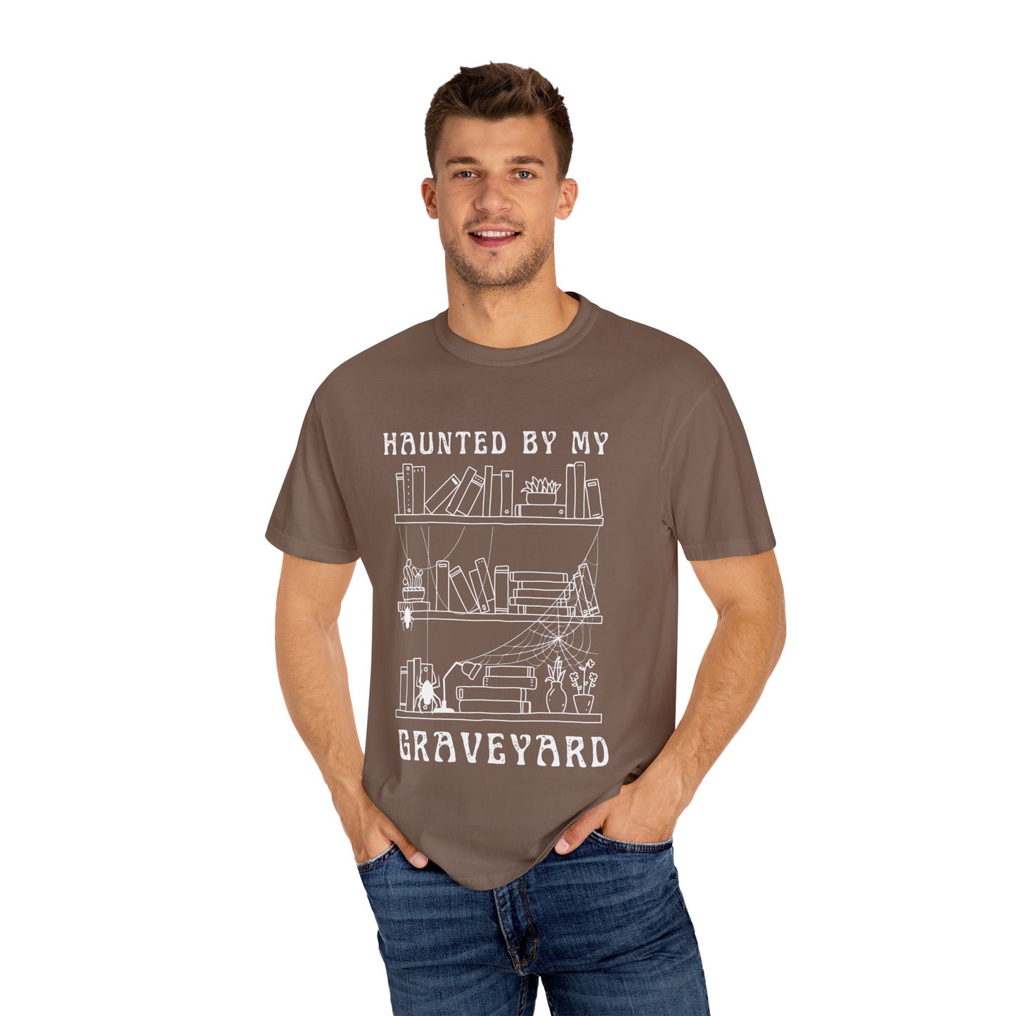 Haunted by My Graveyard of Unread Books T-Shirt – Comfort Colors 1717