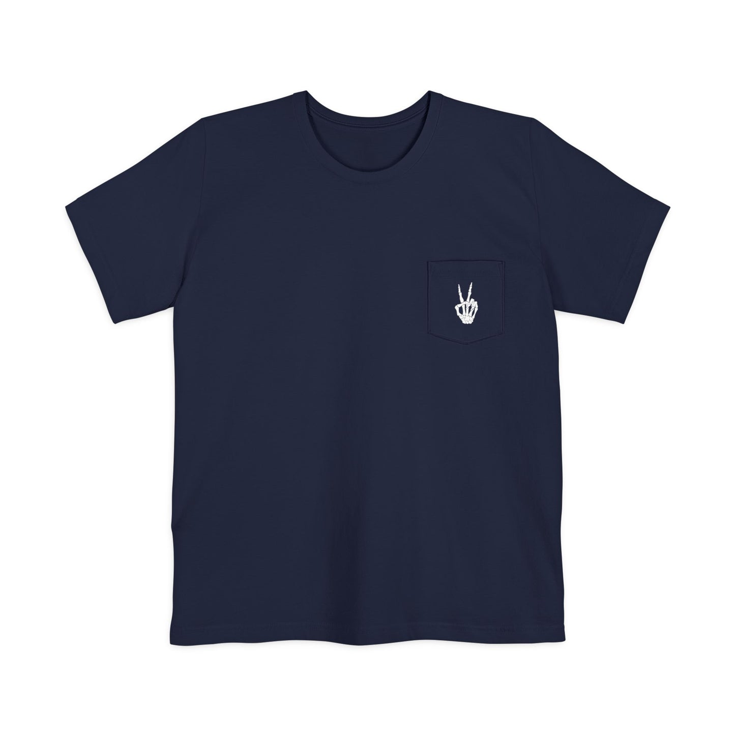 Spooky Season Dancing Skeletons Pocket Tee – Unisex Airlume Cotton