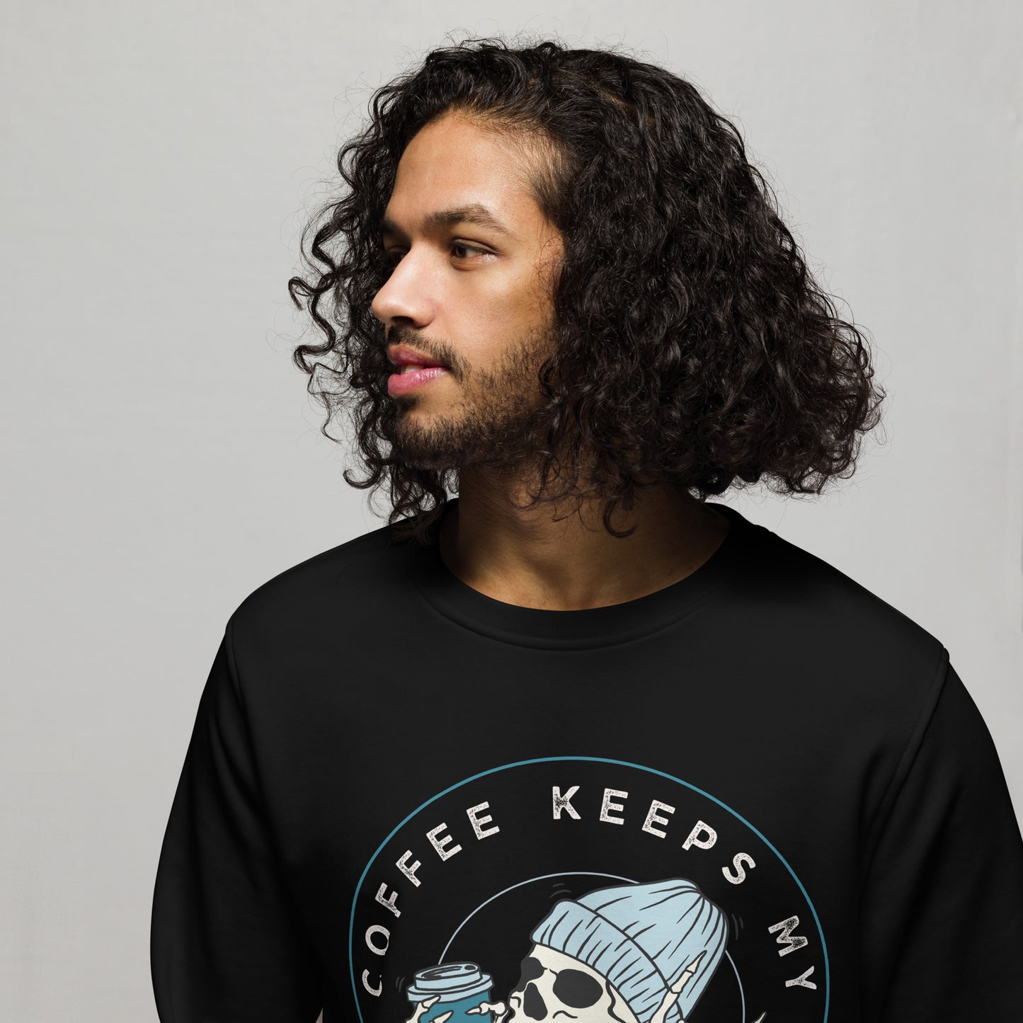 Coffee Keeps My Spirit Alive – Unisex Organic Sweatshirt
