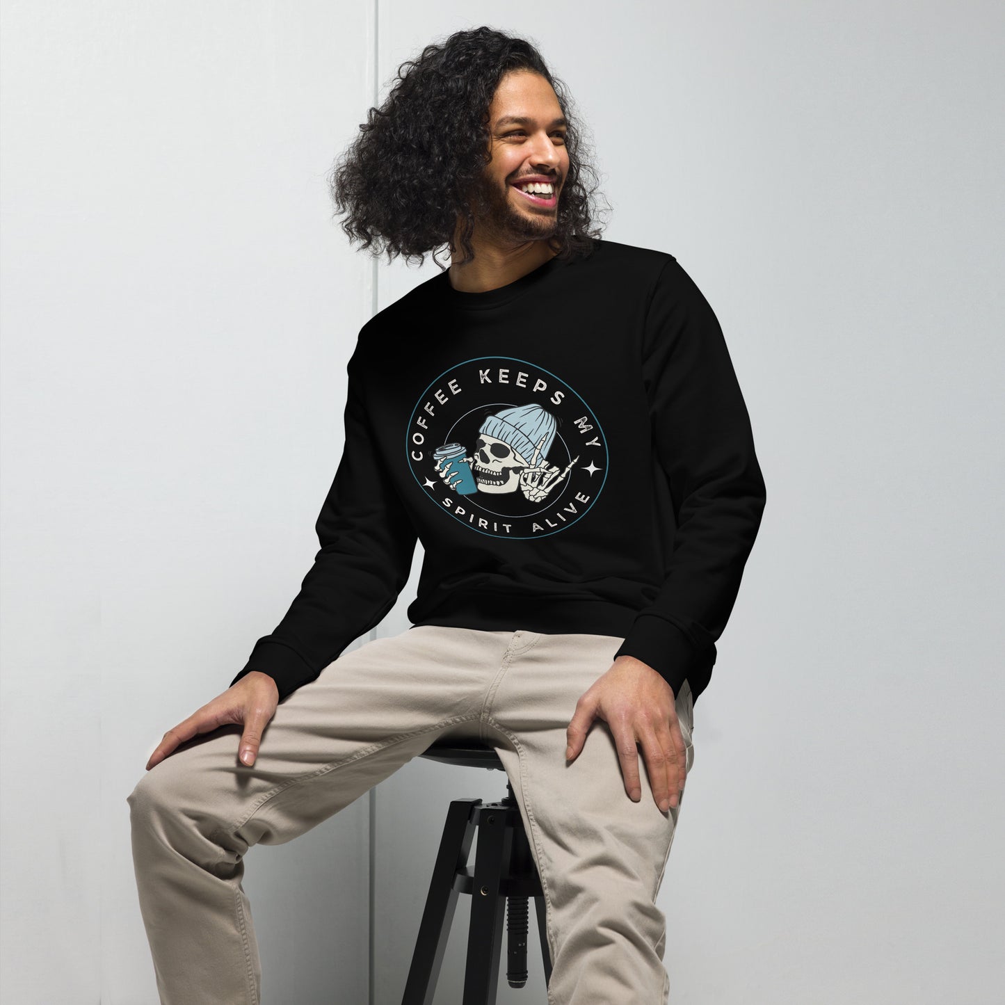 Coffee Keeps My Spirit Alive – Unisex Organic Sweatshirt