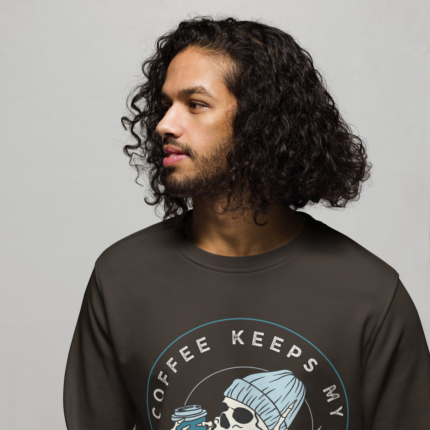 Coffee Keeps My Spirit Alive – Unisex Organic Sweatshirt