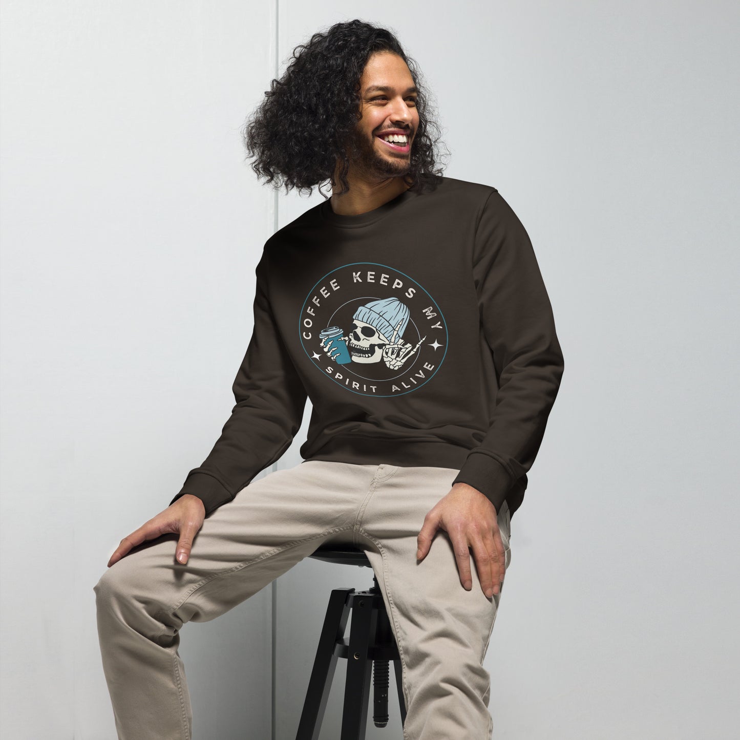 Coffee Keeps My Spirit Alive – Unisex Organic Sweatshirt