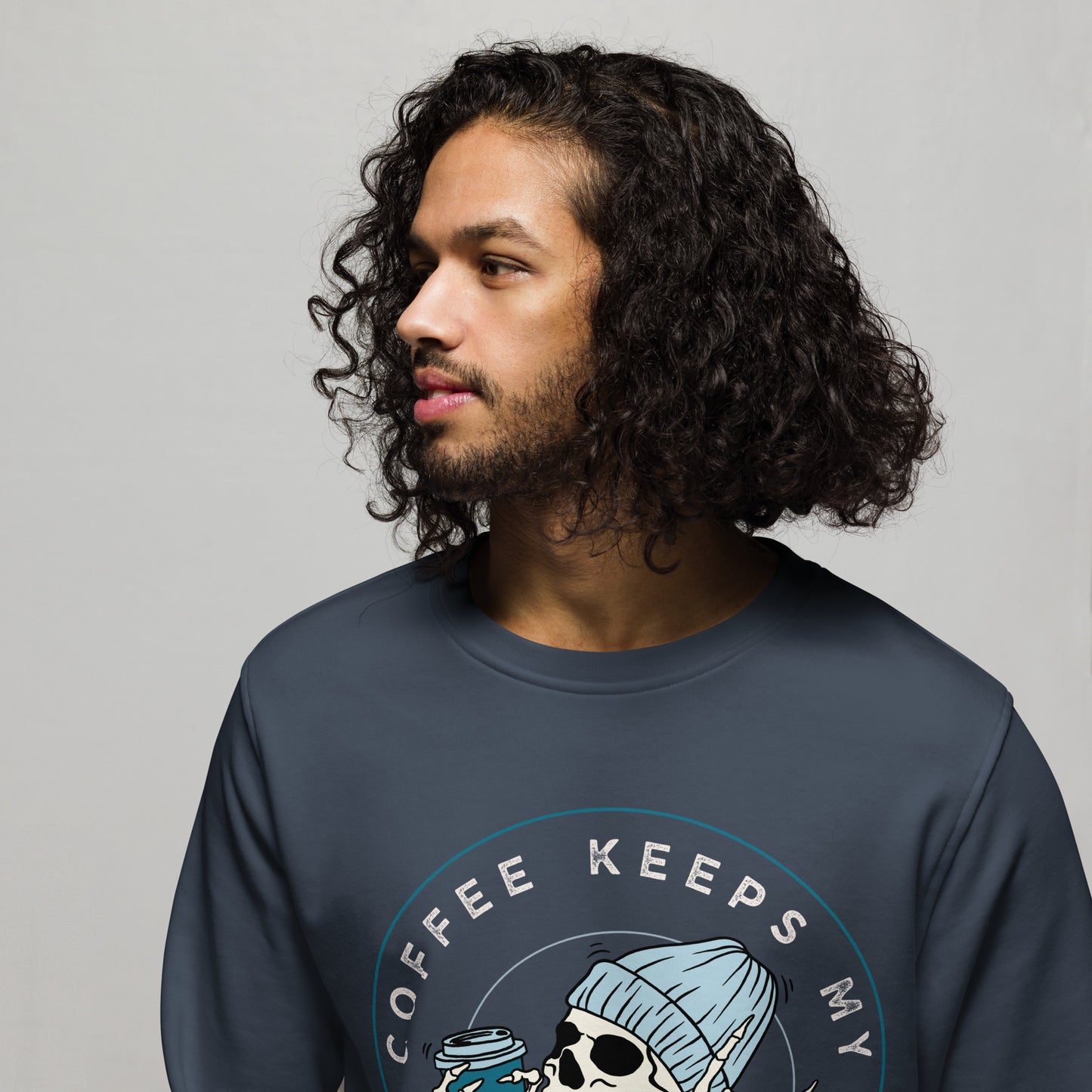 Coffee Keeps My Spirit Alive – Unisex Organic Sweatshirt