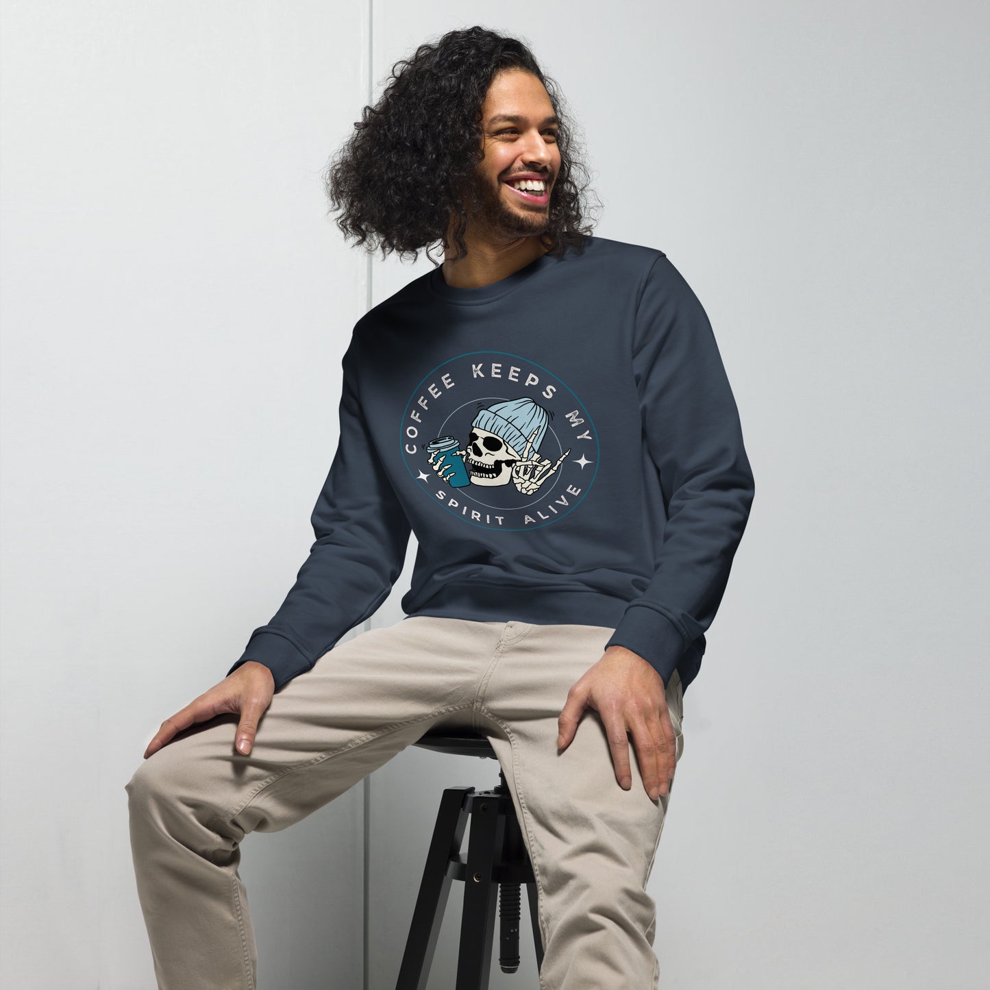 Coffee Keeps My Spirit Alive – Unisex Organic Sweatshirt