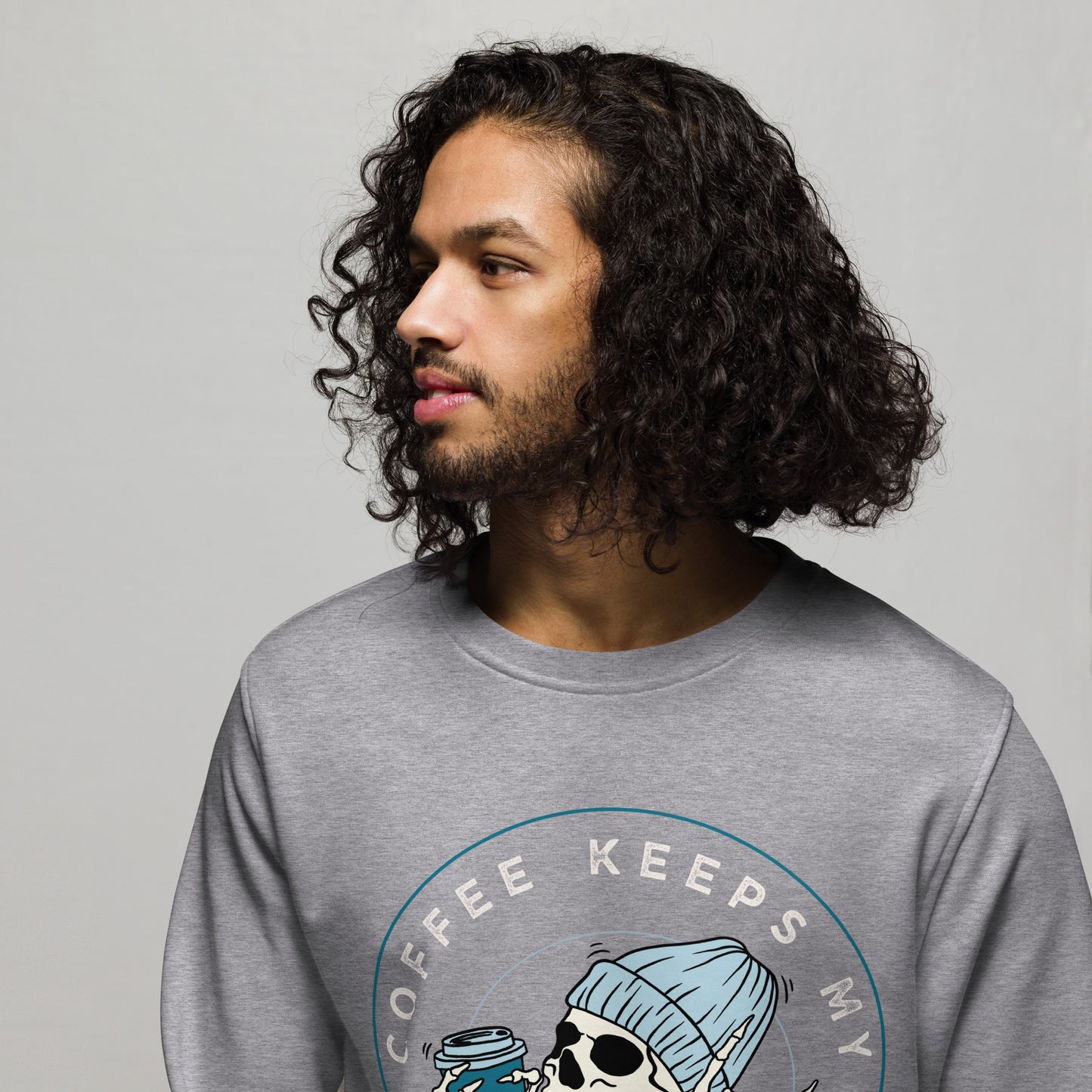 Coffee Keeps My Spirit Alive – Unisex Organic Sweatshirt