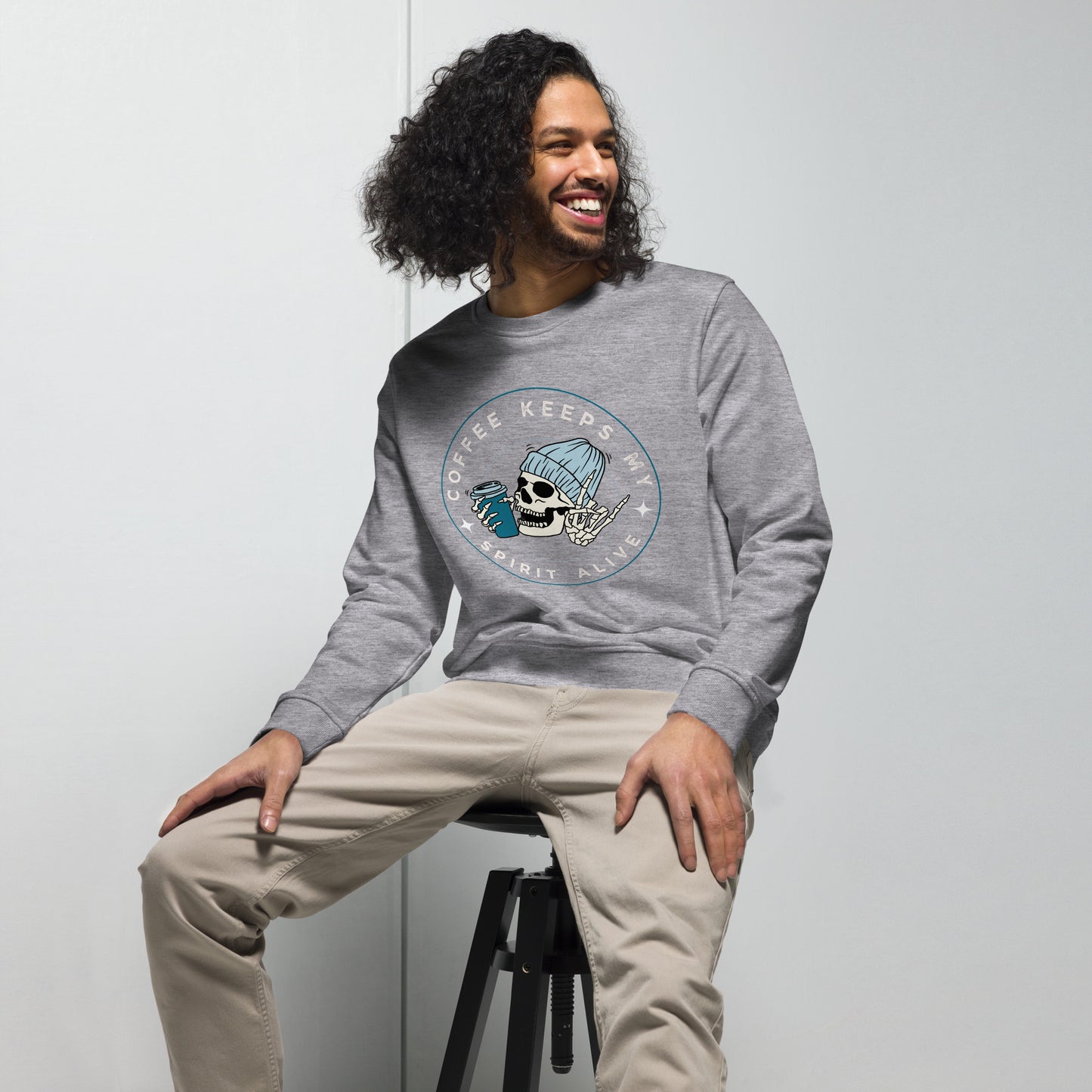Coffee Keeps My Spirit Alive – Unisex Organic Sweatshirt