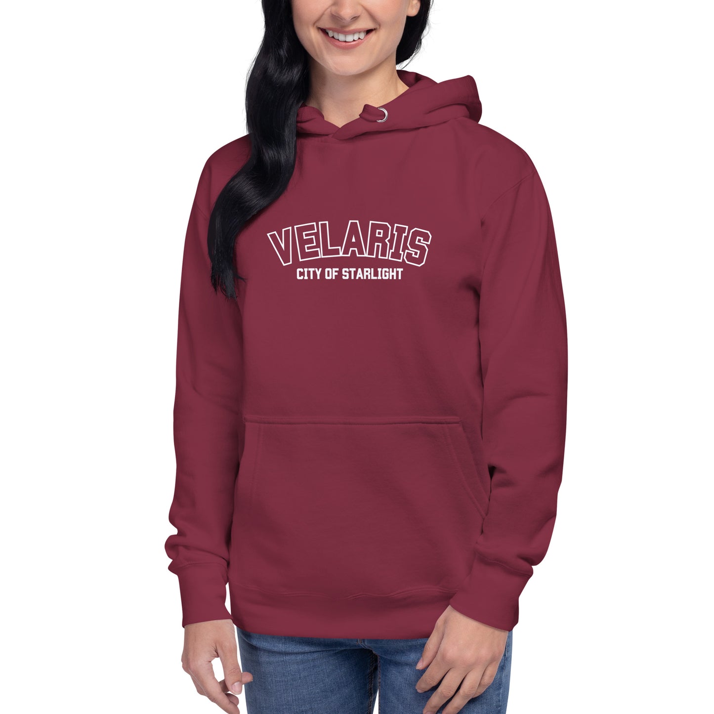 Velaris City of Starlight Collegiate Style Embroidered Hoodie