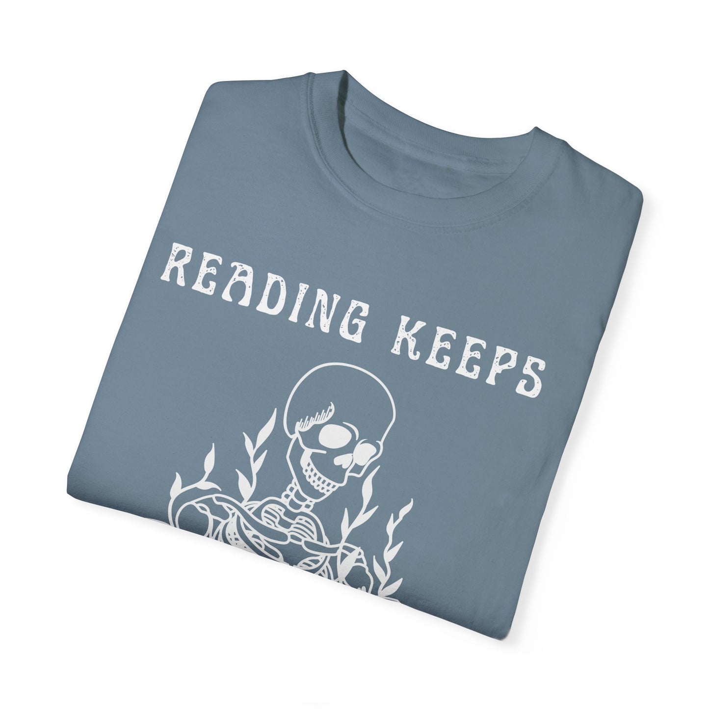 Reading Keeps My Spirit Alive Skeleton T-Shirt – Comfort Colors 1717