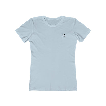 Subtle "LA" Logo Tee – Women's Boyfriend Tee by Next Level