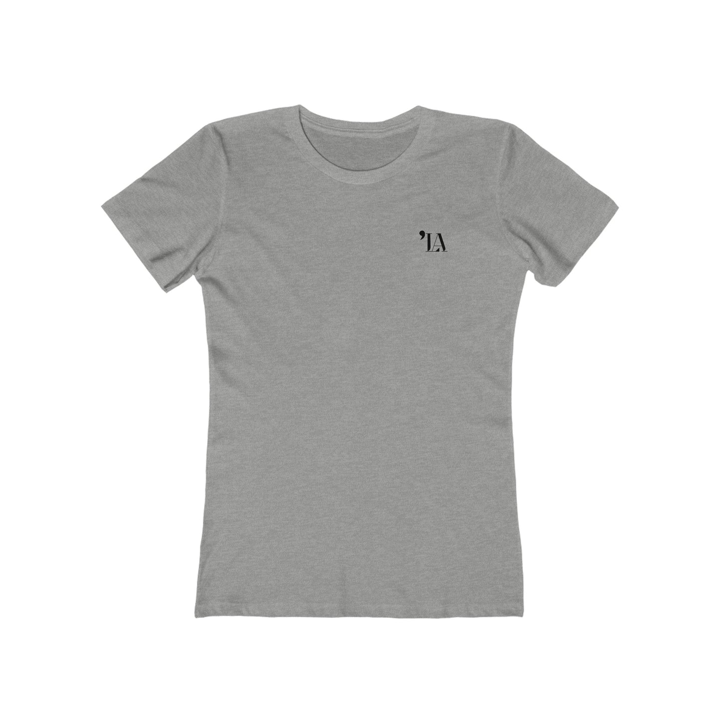 Subtle "LA" Logo Tee – Women's Boyfriend Tee by Next Level